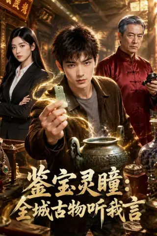 《鉴宝灵瞳：全城古物听我言（49集）AI短剧（夸克网盘）》短剧封面