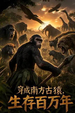 《穿成南方古猿，生存百万年！（50集）（夸克网盘）》短剧封面