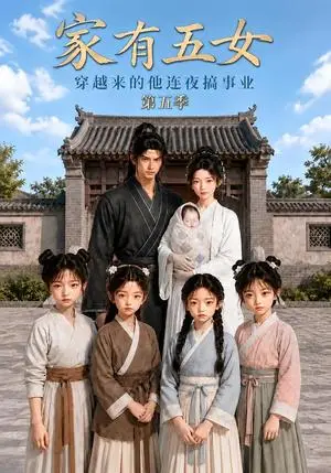 《家有五女，穿越来的他连夜搞事业第五季（155集）（夸克网盘）》短剧封面