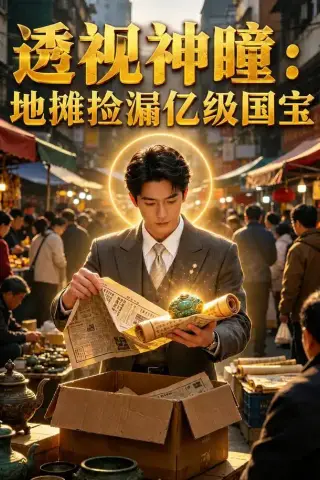 《透视神瞳：地摊捡漏亿级国宝（45集）AI短剧（夸克网盘）》短剧封面