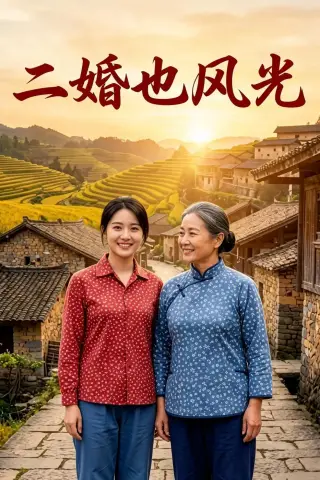 《二婚也风光（52集）AI短剧（夸克网盘）》短剧封面