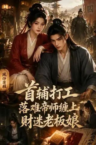 《首辅打工，落难帝师缠上财迷老板娘（50集）（百度网盘）》短剧封面