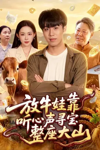 《放牛娃靠听心声寻宝整座大山（77集）赵书苑＆杨林涛＆张世顺＆江路祺（夸克网盘）》短剧封面