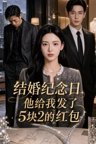 《结婚纪念日，他给我发了 5 块 2 的红包（30集）AI短剧（夸克网盘）》短剧封面