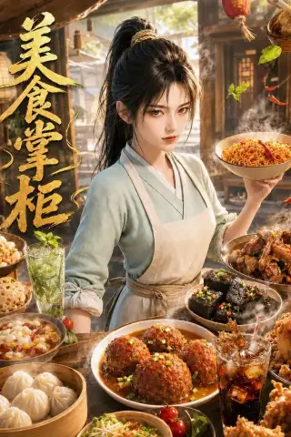 《美食掌柜（118集）（夸克网盘）》短剧封面