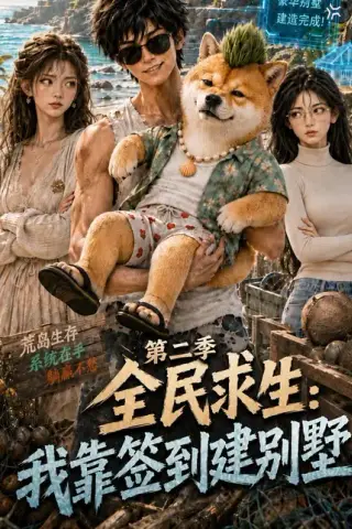 《全民求生：我靠签到建别墅第二季（110集）（夸克网盘）》短剧封面