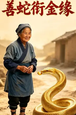 《善蛇衔金缘（30集）AI短剧（夸克网盘）》短剧封面