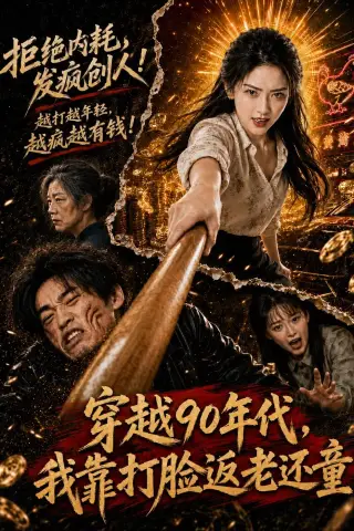 《穿越90年代，我靠打脸返老还童（55集）AI短剧 (2026)》短剧封面
