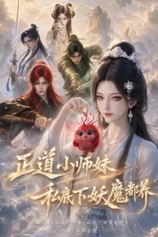 《正道小师妹，私底下妖魔都养（100集）（夸克网盘）》短剧封面