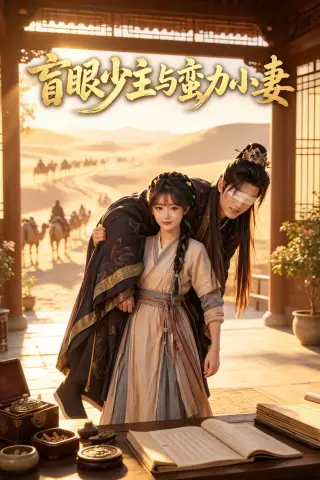 《盲眼少主与蛮力小妻（72集）AI短剧 (2026)》短剧封面