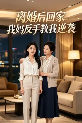 《离婚后回家，我妈反手教我逆袭（60集）AI短剧（夸克网盘）》短剧封面