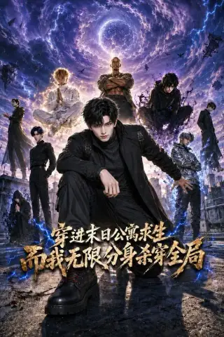 《穿进末日公寓求生，而我无限分身杀穿全局（60集）（夸克网盘）》短剧封面