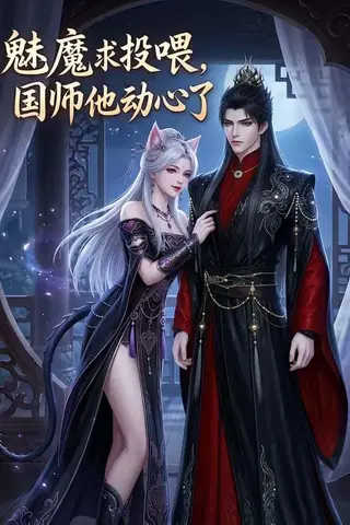 《魅魔求投喂，国师他动心了（34集）（百度网盘）》短剧封面