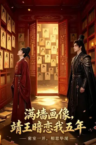《满墙画像，靖王暗恋我五年（33集）（夸克网盘）》短剧封面