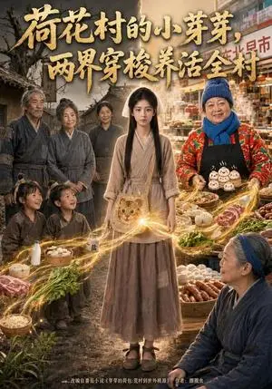 《荷花村的小芽芽，两界穿梭养活全村（69集）（夸克网盘）》短剧封面