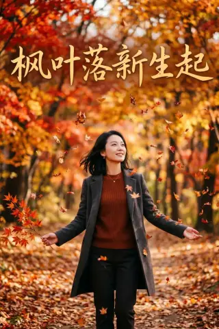 《枫叶落新生起（49集）AI短剧（夸克网盘）》短剧封面