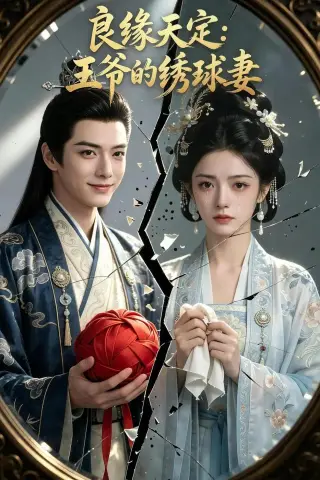 《良缘天定：王爷的绣球妻（63集）AI短剧（夸克网盘）》短剧封面