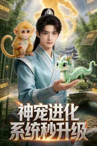 《神宠进化系统,秒升级(66集)Ai短剧(百度网盘)》短剧封面