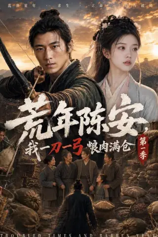 《荒年陈安，我一刀一弓喂饱满仓（48集）AI短剧（百度网盘）》短剧封面