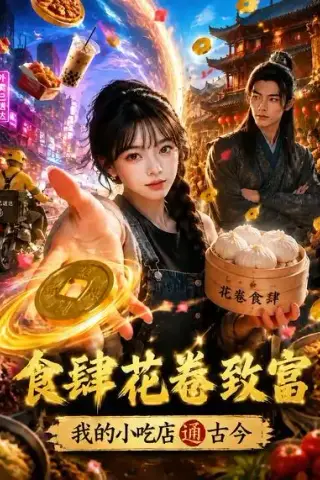 《食肆花卷致富：我的小吃店通古今（84集）AI短剧 (2026)》短剧封面