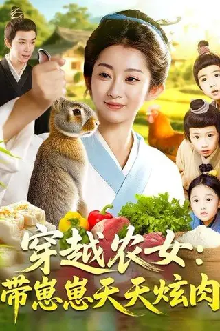 《穿越农女：带崽崽天天炫肉》短剧封面
