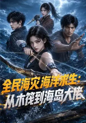 《全民海灾海洋求生：从木筏到海岛大佬（82集）（夸克网盘）》短剧封面