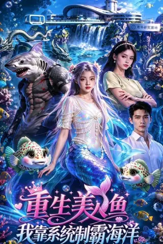 《重生美人鱼我靠系统制霸海洋（59集）AI短剧（百度网盘）》短剧封面