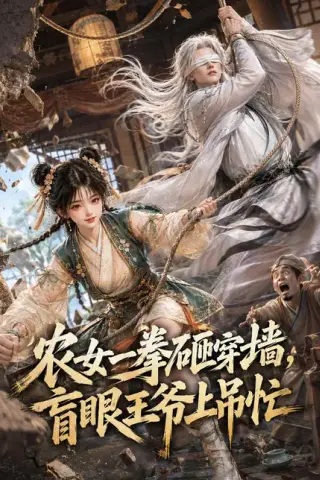 《农女一拳砸穿墙，盲眼王爷上吊忙（115集）AI短剧 (2026)》短剧封面