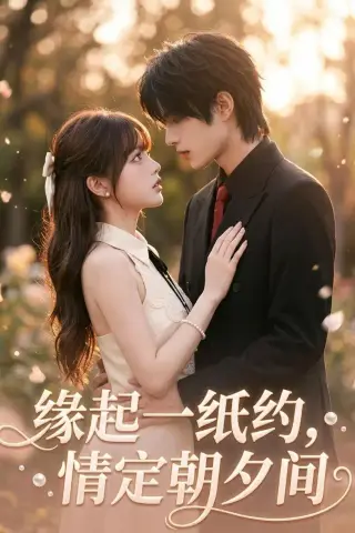《缘起一纸约，情定朝夕间（65集）（夸克网盘）》短剧封面