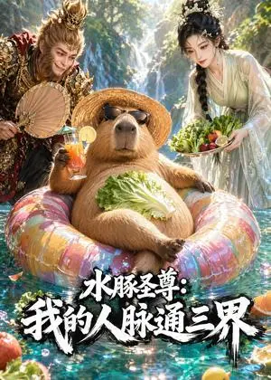 《水豚圣尊：我的人脉通三界（45集）（夸克网盘）》短剧封面