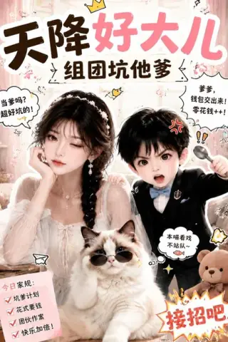 《天降好大儿，组团坑他爹（61集）（夸克网盘）》短剧封面