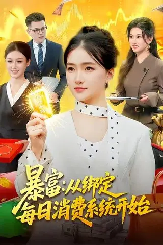 《暴富：从绑定每日消费系统开始（98集）董秋怡（百度网盘）》短剧封面