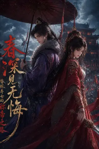《春深见无悔：替嫁弃女的称帝之路（52集）（夸克网盘）》短剧封面