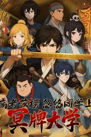 《高考落榜，忽悠同学上冥牌大学 (54集) 动漫》短剧封面