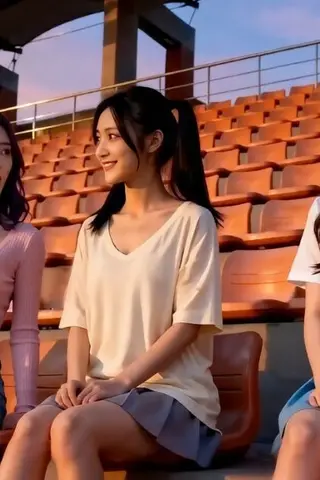 《AI擦边短剧：校园处子之约3P毕业礼 三姐妹相约破处（迅雷网盘）》短剧封面