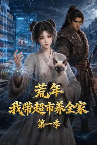 《荒年，我带超市养全家第一季（123集）（夸克网盘）》短剧封面