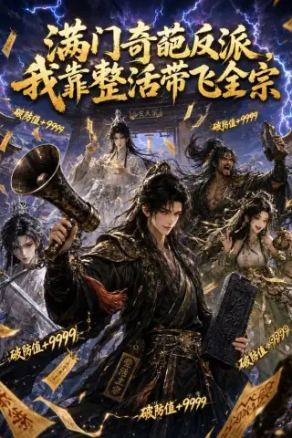 《满门奇葩反派，我靠整活带飞全宗 （72集）（夸克网盘）》短剧封面