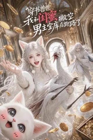《穿书兽世：我和闺蜜搬空男主宝库后跑路了（50集）（百度网盘）》短剧封面
