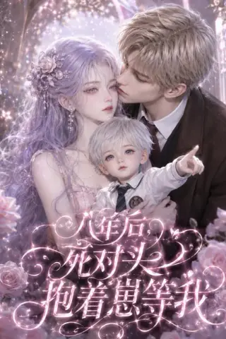 《八年后，死对头抱着崽等我（55集）AI短剧（百度网盘）》短剧封面