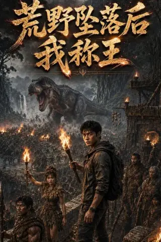《荒野坠落后我称王（56集）AI短剧（百度网盘）》短剧封面