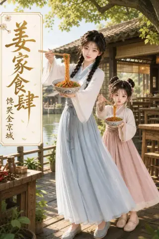 《姜家食肆：馋哭全京城（50集）（夸克网盘）》短剧封面