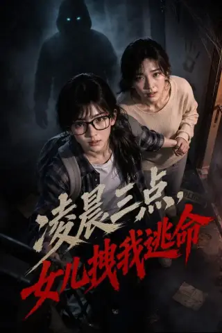《凌晨三点，女儿拽我逃命（44集）AI短剧（夸克网盘）》短剧封面