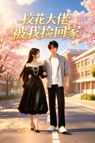 《校花大佬被我捡回家（40集）（百度网盘）》短剧封面