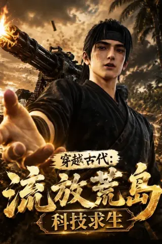 《穿越古代：流放荒岛科技求生（65集）（百度网盘）》短剧封面