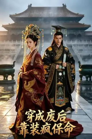 《穿成废后靠装疯保命（34集）AI短剧 (2026)》短剧封面