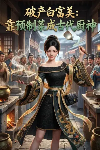 《破产白富美：靠预制菜成古代厨神（160集）AI短剧（夸克网盘）》短剧封面
