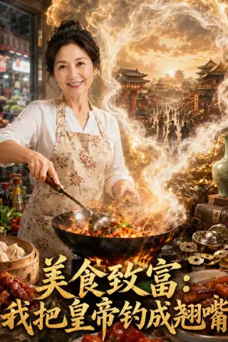 《美食致富：我把皇帝钓成翘嘴（100集）（夸克网盘）》短剧封面