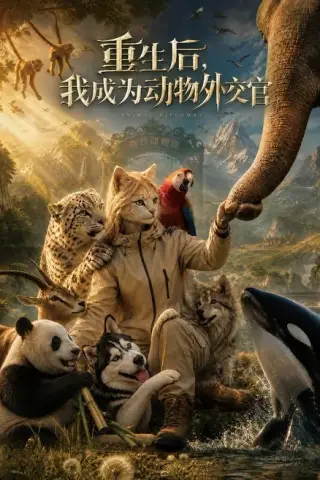 《重生后，我成为动物外交官（109集）（百度网盘）》短剧封面