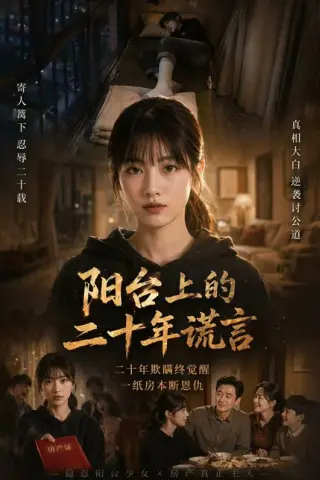 《阳台上的二十年谎言（60集）AI短剧（百度网盘）》短剧封面