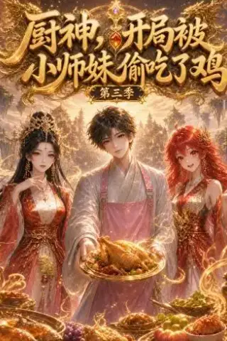 《厨神，开局被小师妹偷吃了鸡第三季（77集）（夸克网盘）》短剧封面